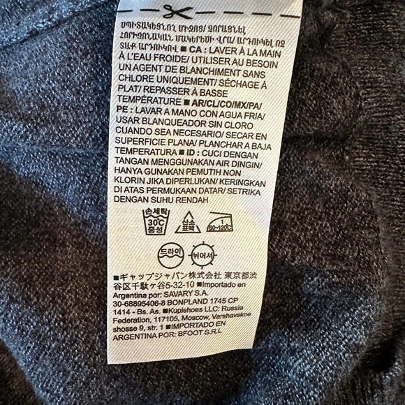 Banana Republic Sweater‎ Men’s Medium Navy Blue Silk Cashmere Luxury Blend - Picture 5 of 8